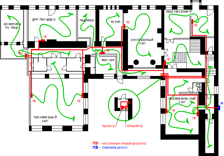 Схема салона красоты