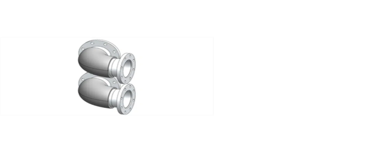 Угловое соединение для коллекторов DN100 PN10