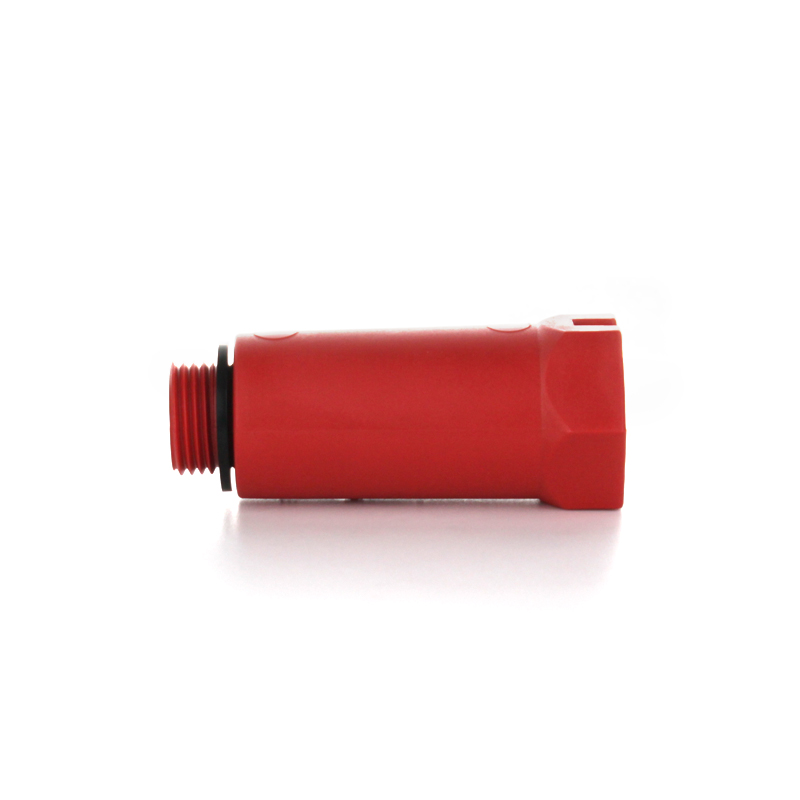 Заглушка удлиненная 20x1/2" с наружной резьбой красная