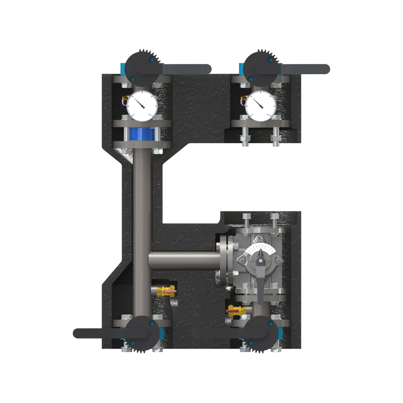 Насосная группа смесительная фланцевая DN40 PN10 без насоса и сервопривода