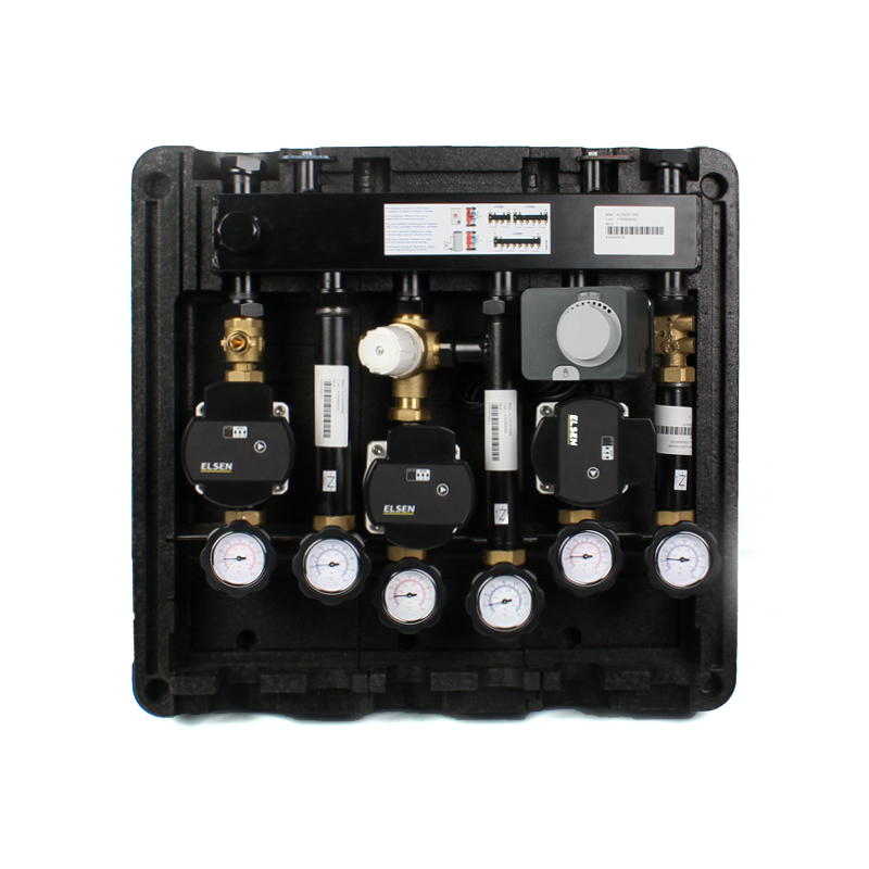 Гребёнка, SMARTBOX 2.0, DN20, с гидрострелкой, 1", 4 контура, размер отвода-1", 2 м3/ч