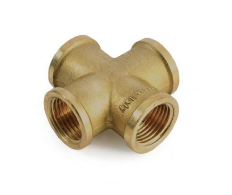 Крестовина, ELSEN, Metalit, ВВ, 3/4", латунь, равнопроходная