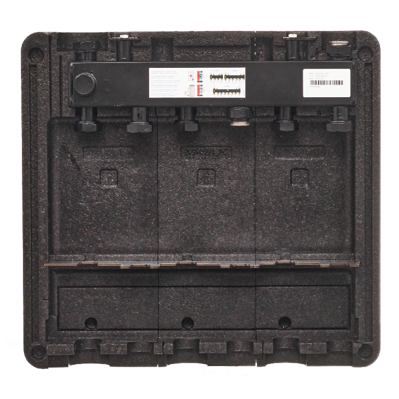 Гребёнка, SMARTBOX 2.0, DN20, с гидрострелкой, 1", 4 контура, размер отвода-1", 2 м3/ч