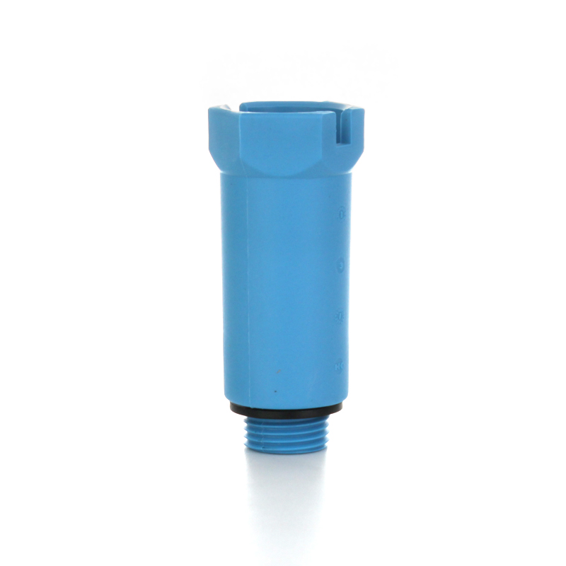 Заглушка удлиненная 20x1/2" с наружной резьбой синяя