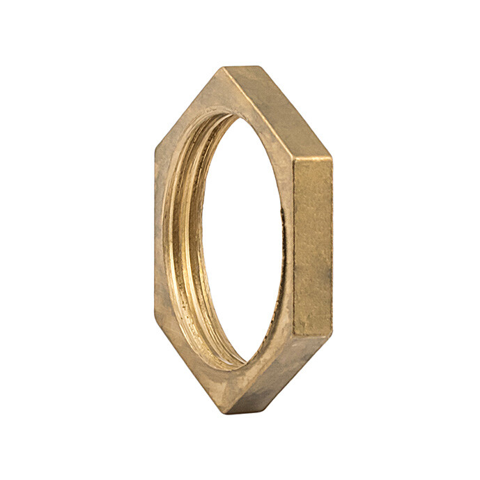 Гайка стопорная, ELSEN, Metalit, В, 3/4", латунь, без фланца