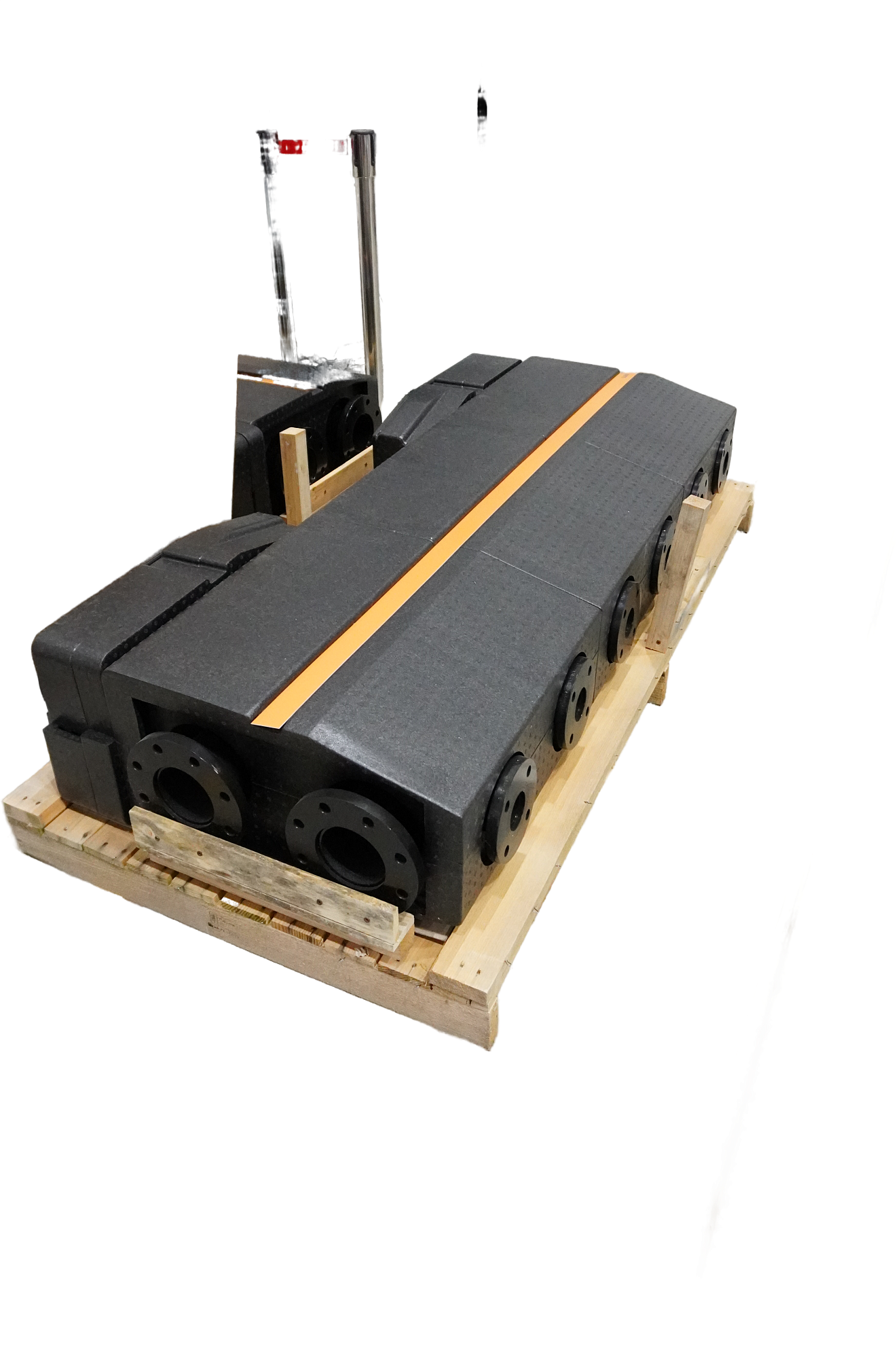 Коллектор на 2 контура DN100 в изоляции  с фланцевыми отводами DN40 PN10