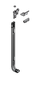 Кронштейн настенный  ELSEN для радиаторов с нижним подключением Н=300 мм, комплект 2 шт. (производство Чехия)