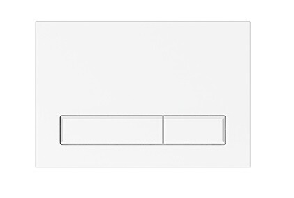 Клавиша смыва, Elsen, E08, с прямоугольными кнопками, для унитаза, шгв 220*13*150, цвет-белый