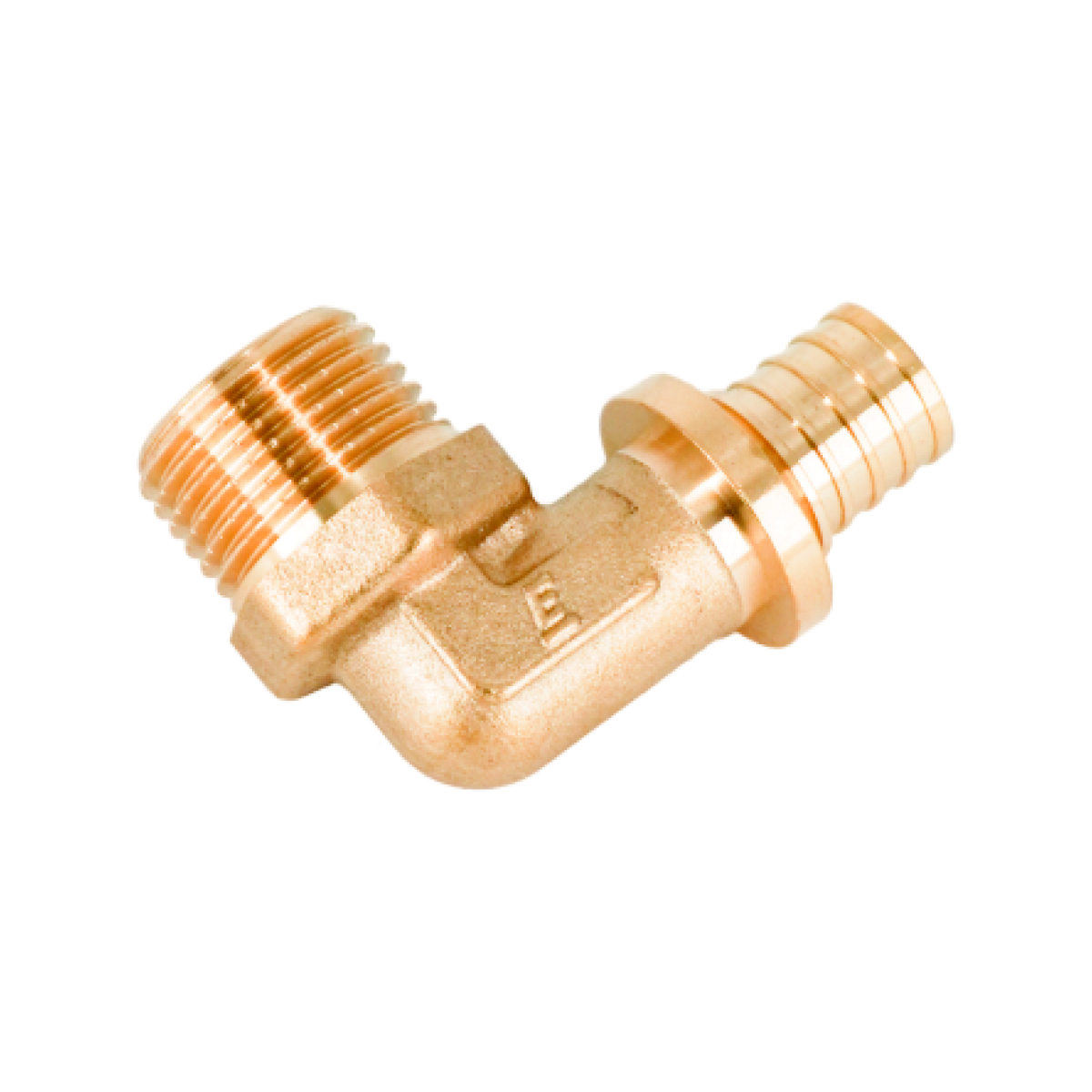 Угольник 90°, ELSEN, Monolit, Н, 16, 1/2", латунь, CN