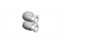 Угловое соединение для коллекторов DN100 PN10