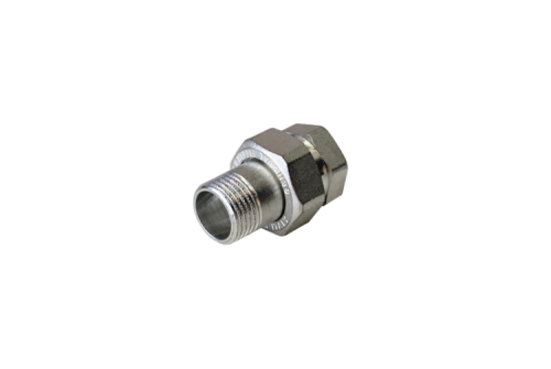 Сгон американка, ELSEN, Tin plated Metalit, прямой, НВ, 3/4", 3/4", латунь с покрытием TIN (олово), с плоским уплотнением, CN