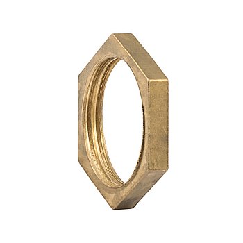 Гайка стопорная, ELSEN, Metalit, В, 1", латунь, без фланца