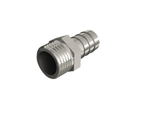 Штуцер, ELSEN, Tin plated Metalit, Н, 1/2", 20, латунь с покрытием TIN (олово)