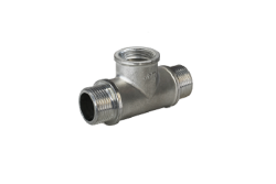 Тройник, ELSEN, Tin plated Metalit, НВН, 1/2", 1/2", 1/2", латунь с покрытием TIN (олово), равнопроходной