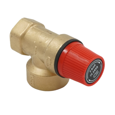 Клапан предохранительный, 3/4 ",1 ", ВВ, 3 бар, латунь