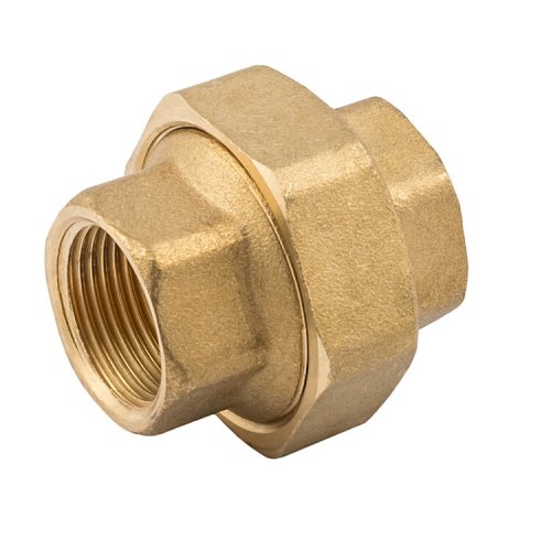 Сгон американка, ELSEN, Metalit, прямой, ВВ, 1 1/4", 1 1/4", латунь, с плоским уплотнением
