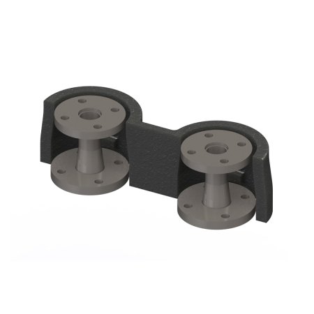 Комплект переходных фланцев DN50 PN10 / DN40 PN10