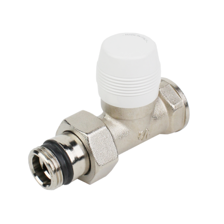 Вентиль, отсекающий, прямой, 1/2", 1/2", ВН, никелированный (старый EVR07.3411)