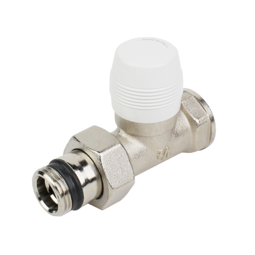 Вентиль, отсекающий, прямой, 1/2", 1/2", ВН, никелированный (старый EVR07.3411)