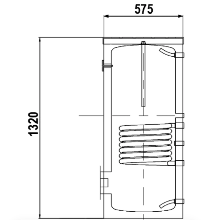 Бойлер из нержавеющей стали ELSEN напольный 1ТО AISI304  200L