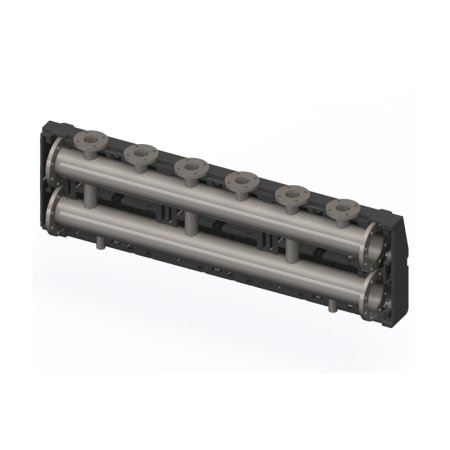 Коллектор, ELSEN, на 3 контура DN150 в изоляции  с фланцевыми отводами DN65 PN10