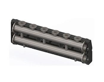 Коллектор, ELSEN, на 3 контура DN150 в изоляции  с фланцевыми отводами DN65 PN10