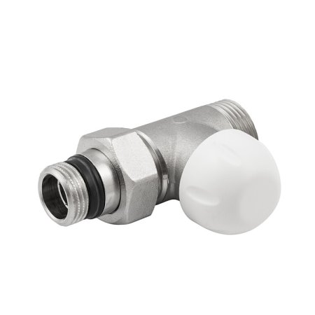 Вентиль, термостатический, прямой, 3/4", 1/2", Н ЕК-Н, никелированный (замена на арт. EVR06.3411+EVR04)