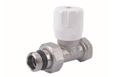 Вентиль, ручной, прямой, 3/4", 1/2", Н ЕК-Н, никелированный