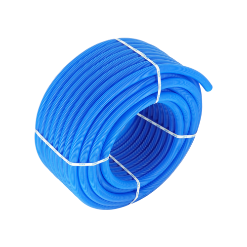 Труба гофрированная FlexLight, для Ø25, наружный Ø35, синяя, бухта 30 м