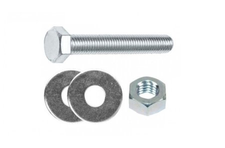 Соединительные болты для фланца DN150 PN10 (комплект из 16 гаек, 16 болтов, 32 шайб, 2 уплотнения)