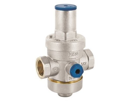 Редуктор давления, поршневой, 1/2", В, давление на выходе, бар-1-5,5, c компенсационной камерой