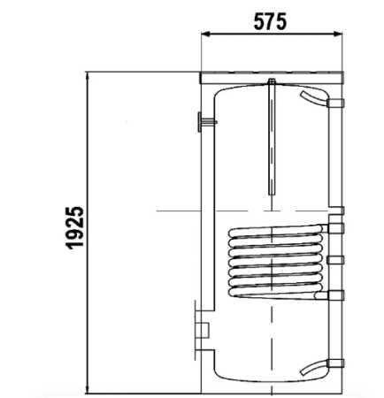 Бойлер из нержавеющей стали ELSEN напольный 1ТО AISI304  300L