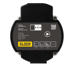 Насос, ELSEN, Optimum V2, циркуляционный с частотным регулированием, DN25, 6 м, 180 мм