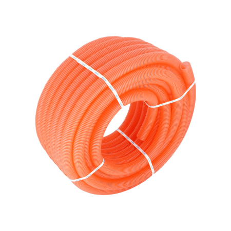 Гофротруба, FlexLight, Ø-32, наружный Ø-50, красная, бухта 15 м