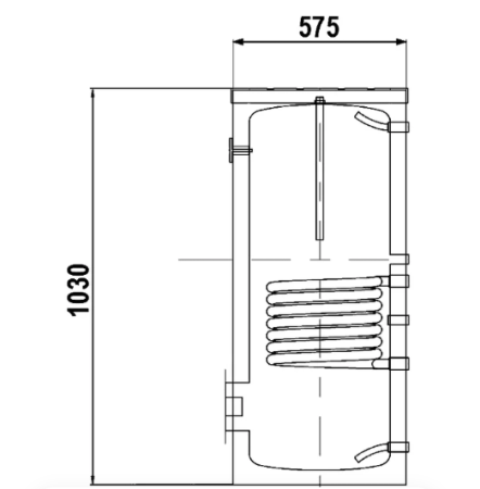Бойлер из нержавеющей стали ELSEN напольный 1ТО AISI304  150L
