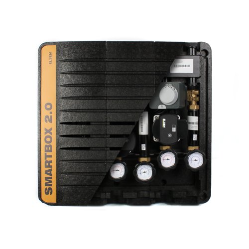 Гребёнка, SMARTBOX 2.0, DN20, с гидрострелкой, 1", 4 контура, размер отвода-1", 2 м3/ч