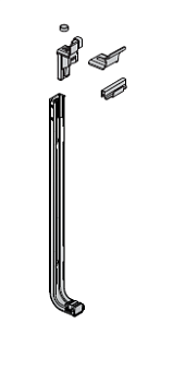 Кронштейн настенный  ELSEN для радиаторов с нижним подключением Н=300 мм, комплект 2 шт. (производство Чехия)