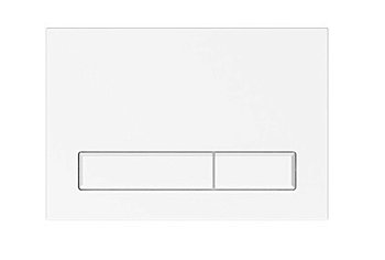 Клавиша смыва, Elsen, E08, с прямоугольными кнопками, для унитаза, шгв 220*13*150, цвет-белый