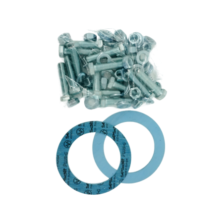 Монтажный комплект, ELSEN, для соединения фланцев DN100 PN10 (16 гаек, 16 болтов, 32 шайбы, 2 уплотнения)